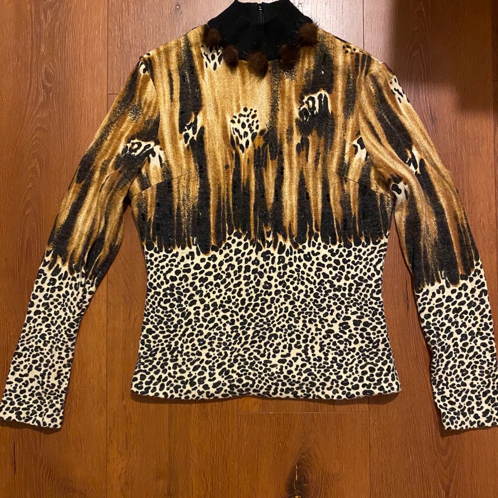 funky cheetah sweater